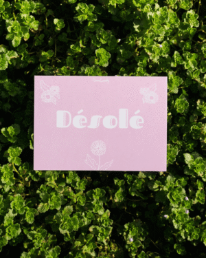 Carte postale «désolé »