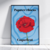 Affiche coquelicot (Papaver rhoeas)