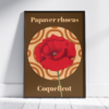 Affiche coquelicot (Papaver rhoeas)