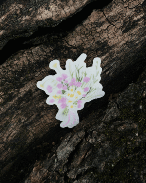 Sticker bouquet de fleur sauvage
