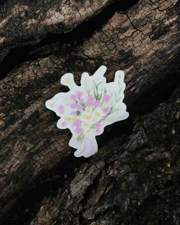 Sticker bouquet de fleur sauvage